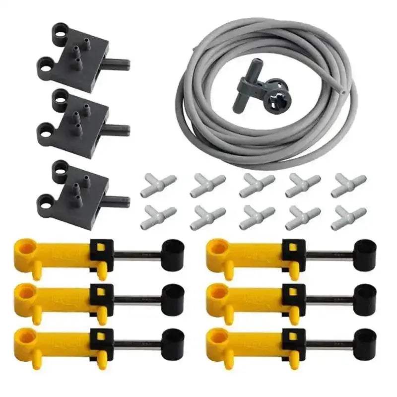 MOC Technical Hose Air Pump Tank Push Rod Putter Switch Piston Compatible With Legoeds Pneumatic Parts - ToylandEU