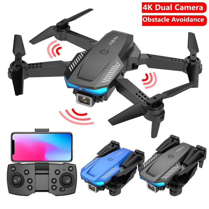 Compact Foldable 4K HD Camera Drone with Three-Sided Obstacle Avoidance - ToylandEU