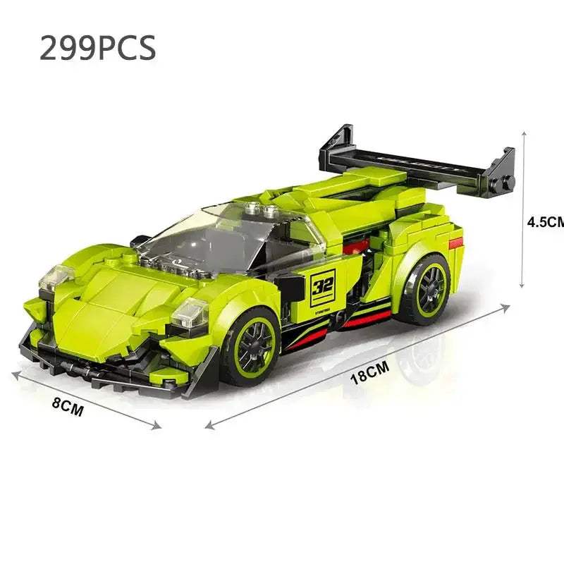 Speed Series Racing Sports Vehiclea Technique Car Supercar Building Blocks Set Bricks Classic MOC Model Toys For Kids - ToylandEU