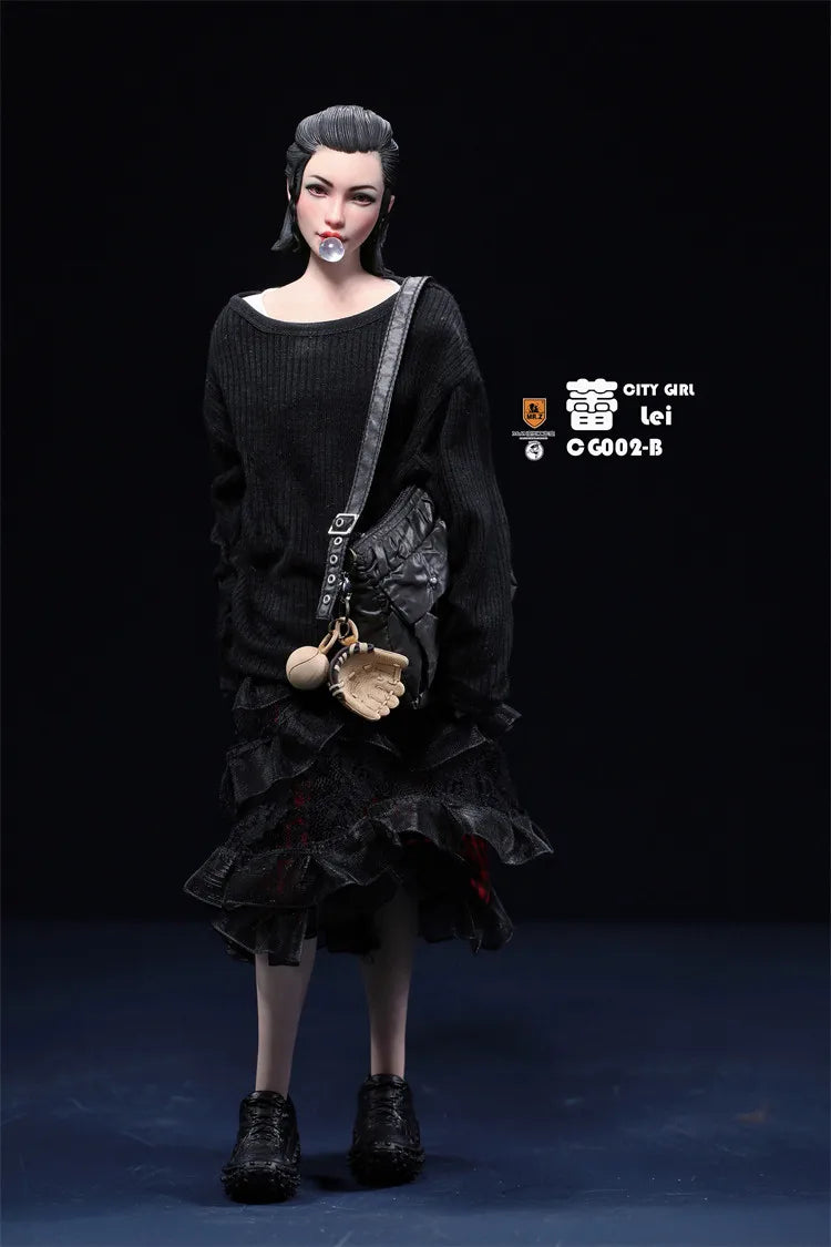 Action Figure | 1/6 Urban Girl Movable Eye Head Sculpt | Replaceable Hands | 12 Inch