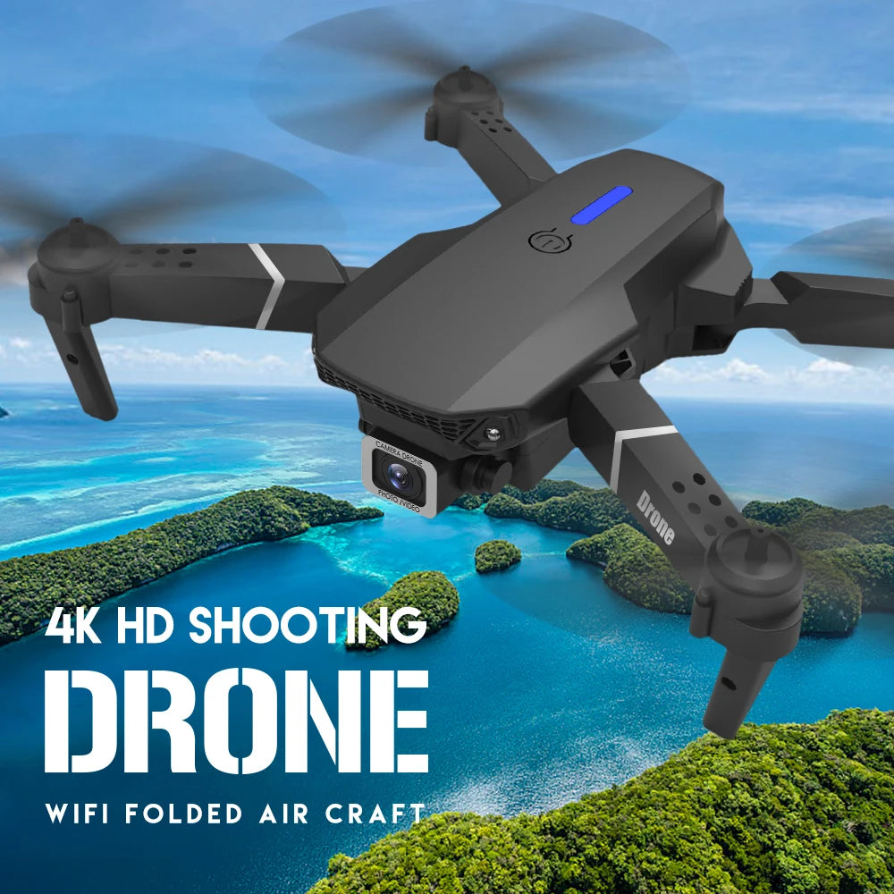 4K Foldable Drone with 1080P Camera & WIFI FPV for All Ages