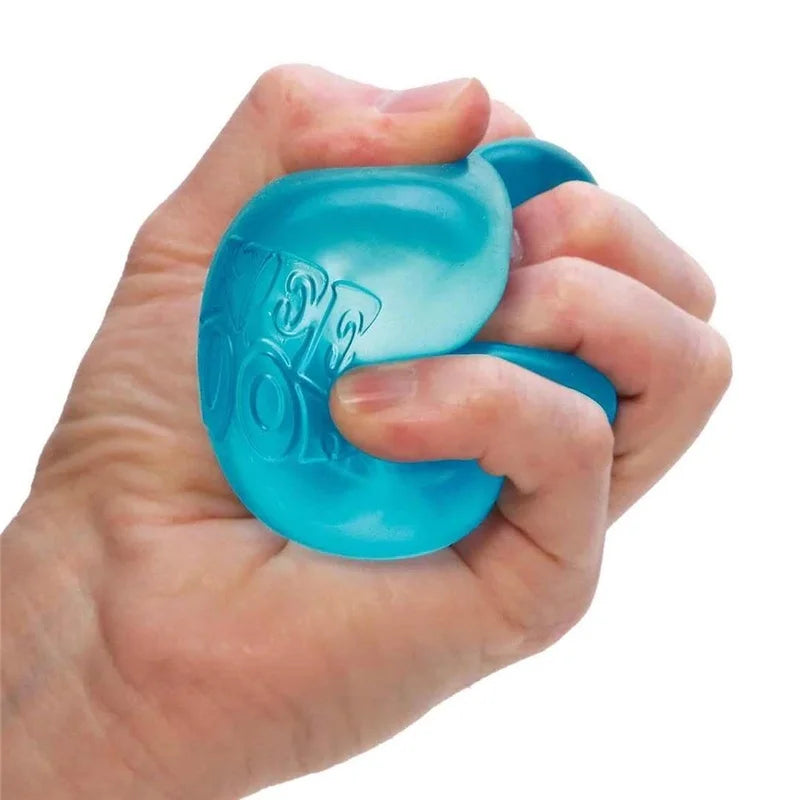 Jellyfish Squishy Toy | Pink Ice Cube Shape | Anxiety Relief Fidget | For Adults
