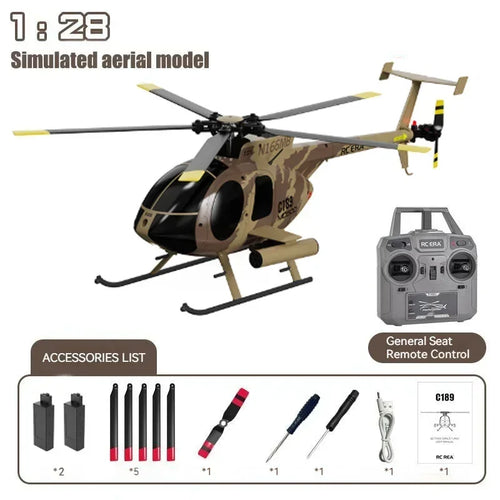 Pre-sale Rc Era New 1:28 C189 Bird Rc Helicopter Tusk Md500 Dual Toyland EU