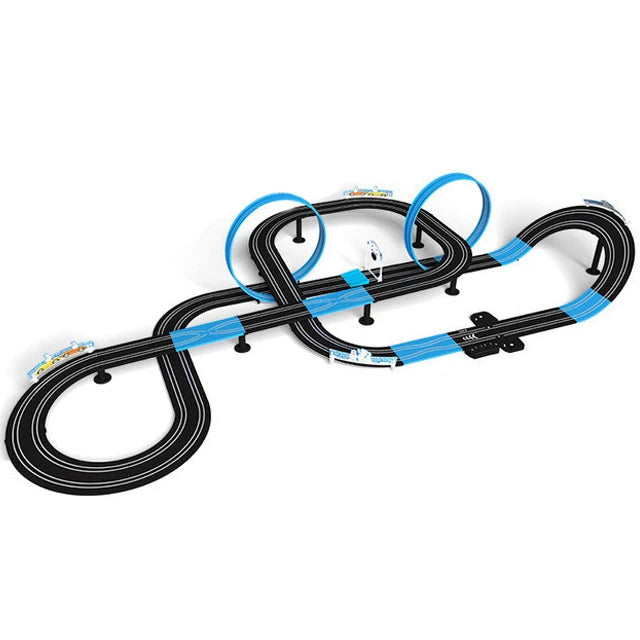 Remote Control Car Racing Track Set With Double Cars