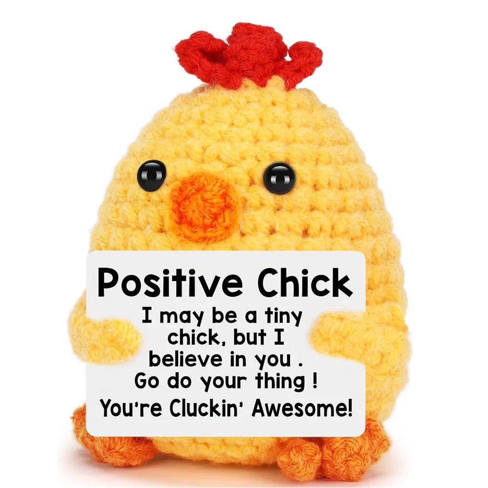 Funny Positive Crochet Dolls Emotional Support Gift for Mom Friend Home Party Office Desk Decoration - ToylandEU