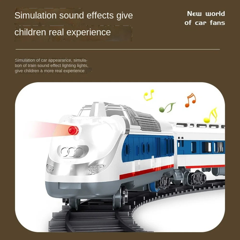 Educational Toy Train Set For Kids Christmas Railway Model