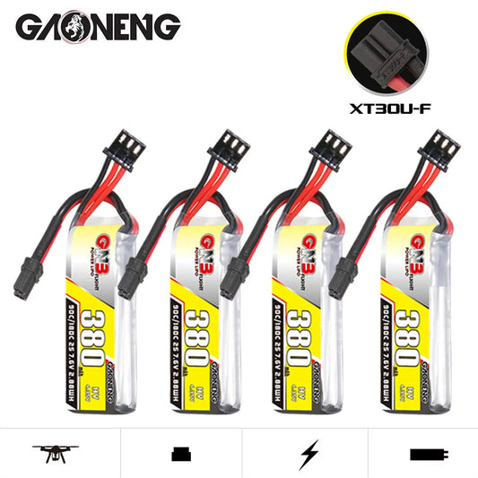 Original GNB 7.6v 380mAh 90c/180c Lipo Battery For Beta75X RC Toyland EU