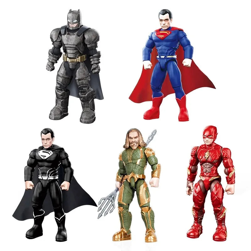 DC Justice League Action Figures | Set Of 5 Figures | 7 cm Tall | 5-Pack