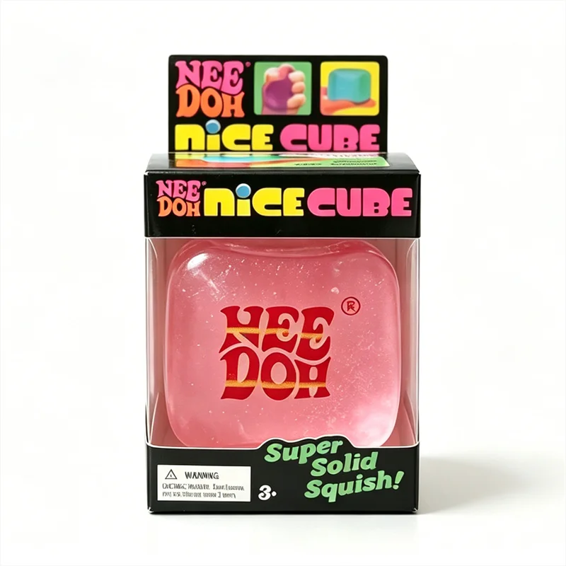 Glow In The Dark Sensory Toy | Ice Cube Shape | Multicolor Tactile Feel 12+