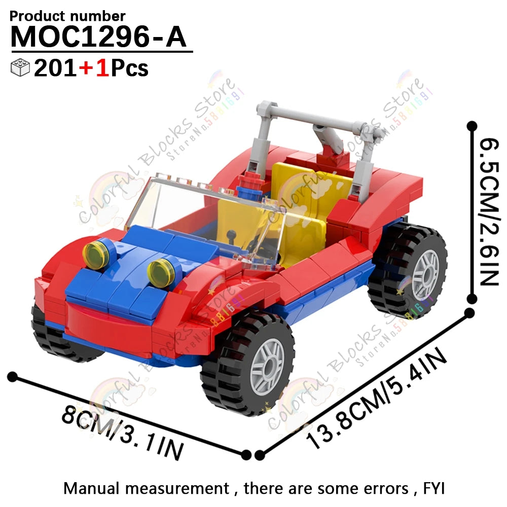 Building Blocks Toy | DIY Racing Car Mecha | Figures Set | Spideres Series
