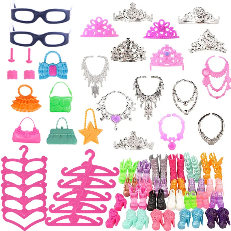 Ultimate Barbie Doll Accessories Set With 45 Pieces