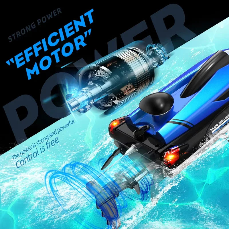 RC Speed Boat | 25 km/h Top Speed | 2.4Ghz Waterproof RC Boat