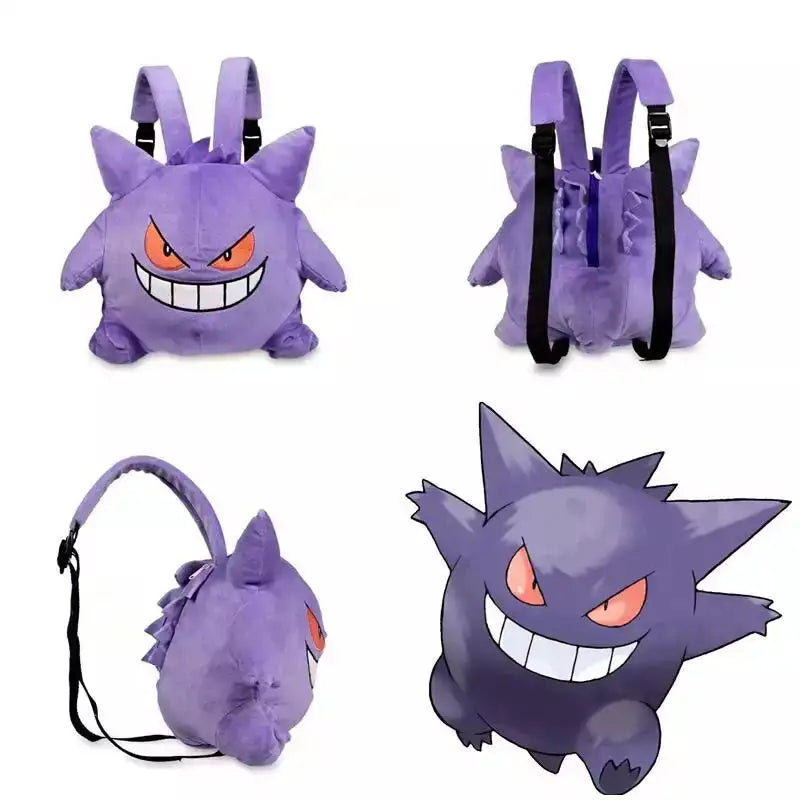 Adorable Pokemon Plush Backpack - Gengar, Eevee & Snorlax Cosplay Bag