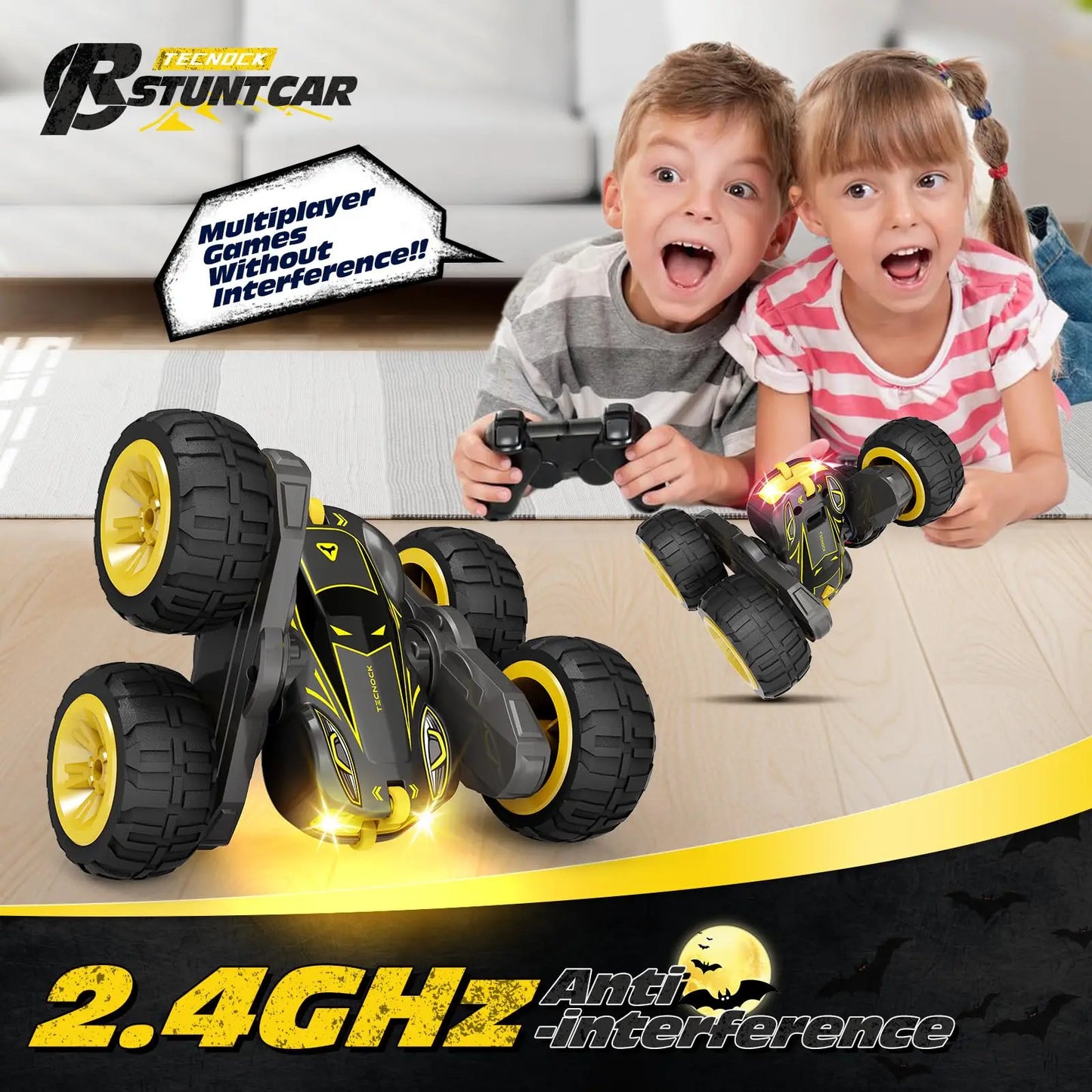 Ultimate 4WD Stunt RC Car for Kids - 360° Spins & Outdoor Fun!