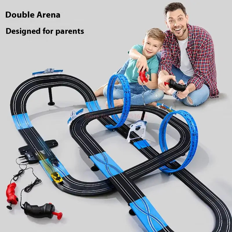 Remote Control Car Track Set Two Player Puzzle Toy