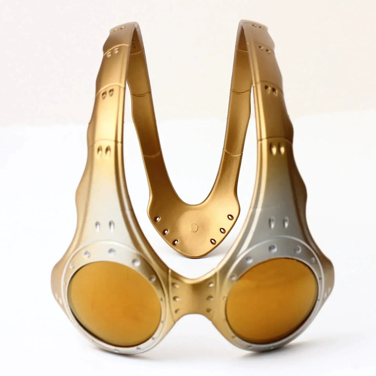 Futuristic Retro Alien Goggles Overhead Sunglasses Steampunk Cyberpunk Eyewear for Rave Festival Cycling and Costume - ToylandEU