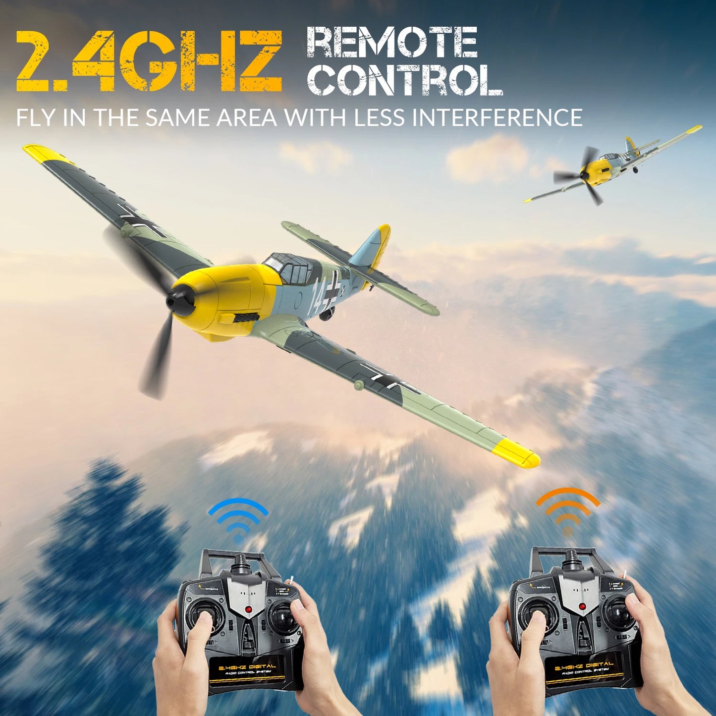 EPP Foam RC Fighter Plane | 4 Channel 2.4Ghz | Auto Return RTF