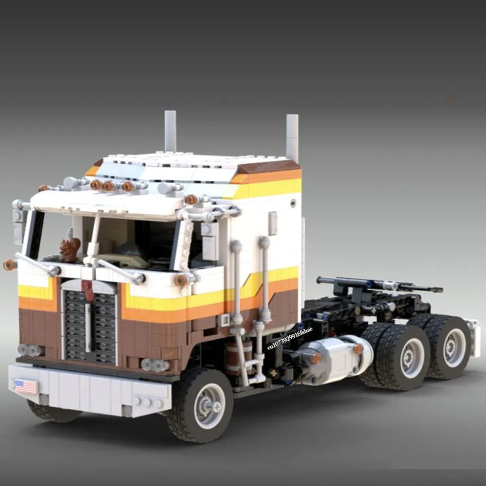 MOC RC Kenworted K100 Aerodyne Engineering Container Tractor and - ToylandEU