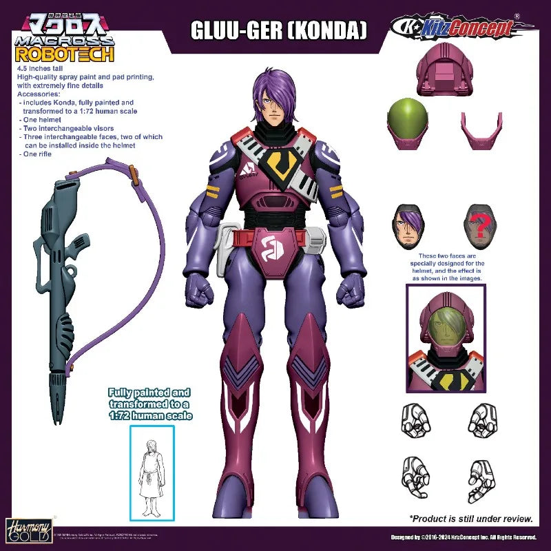 Action Figure | Robotech Macross Zentraedi Soldier Pilot | PVC Bandai | In Stock