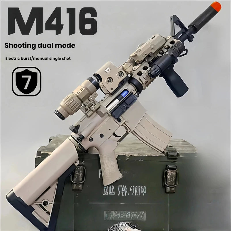M416 Gel Blaster | Semi Automatic Fire | Rechargeable Battery | Outdoor Play