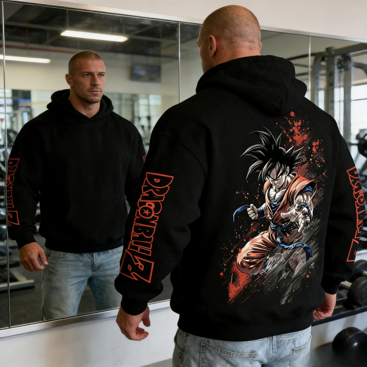 Dragon Ball Hoodie | Pure Cotton Fabric | Relaxed Cut Design | Mens Vintage