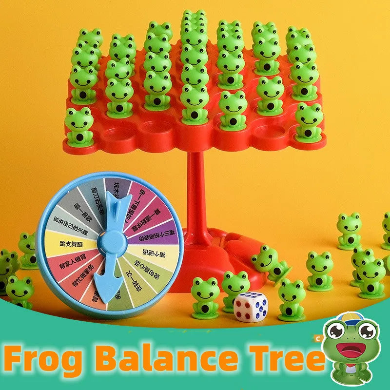 Montessori Math Frog Balance Tree Educational Leisure Parent-child