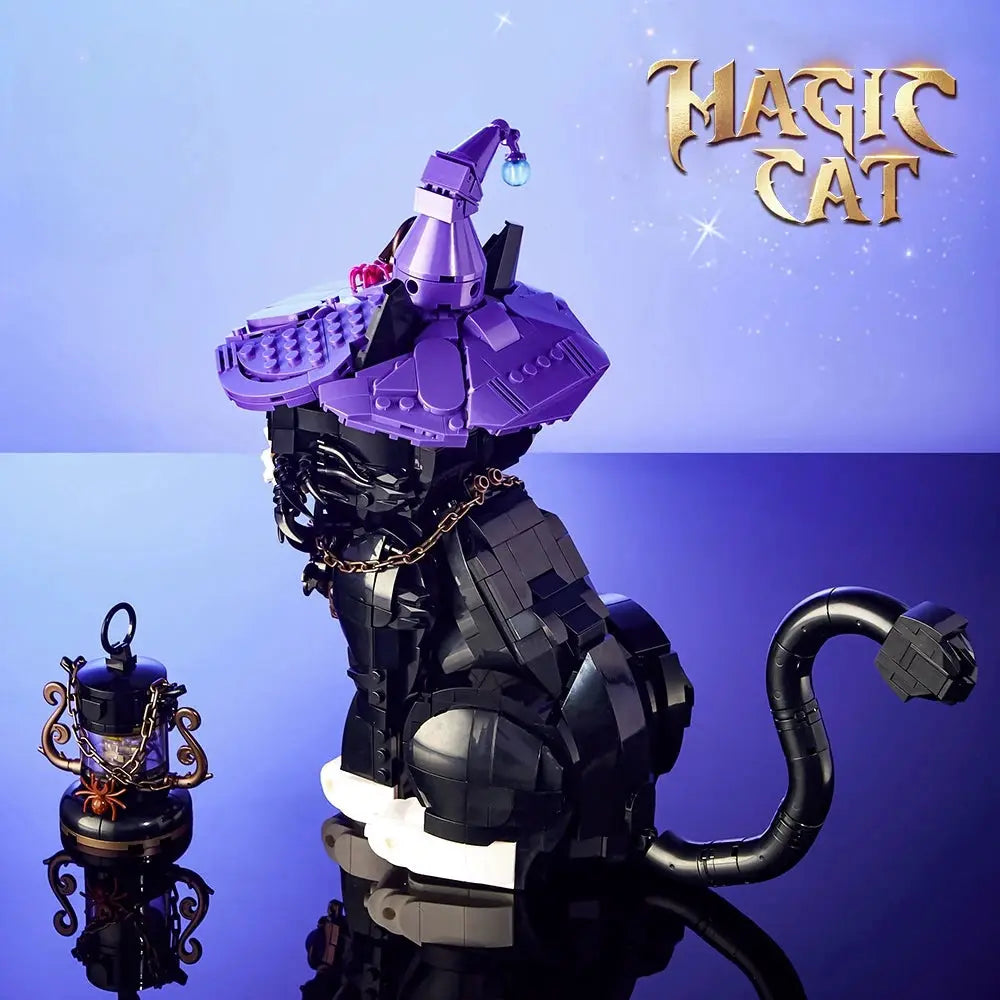 Magic Cat Building Blocks MOC Model Creative Technical Assembly Bricks STEM Educational Toys Christmas Gift for Adults Kids - ToylandEU