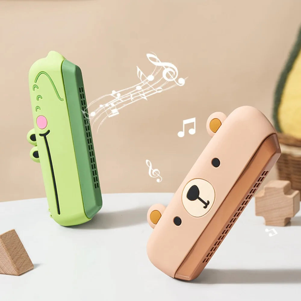 Children 16 Holes Harmonica Silicone Cute  Musical Wind - ToylandEU