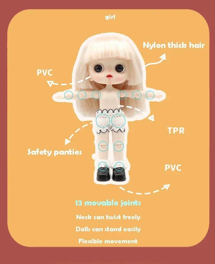 Ob11 Bjd Doll Boy Pig Face Piggy Ball-jointed Mini Doll Gift - ToylandEU