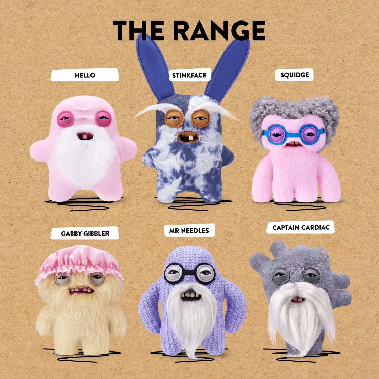 Fuggler Old Fogies Plush Toy Stuffed Animal Collectible Soft Funny Ugly Monster Stuffed Animal Toy 9 inch Cute Cartoon Character - ToylandEU