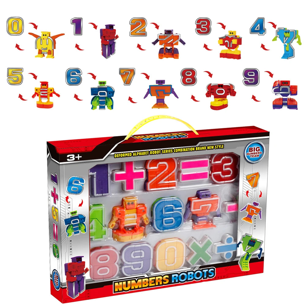 Learn Math Counting adaptable Robot Toy - Set of 10 Pieces - ToylandEU