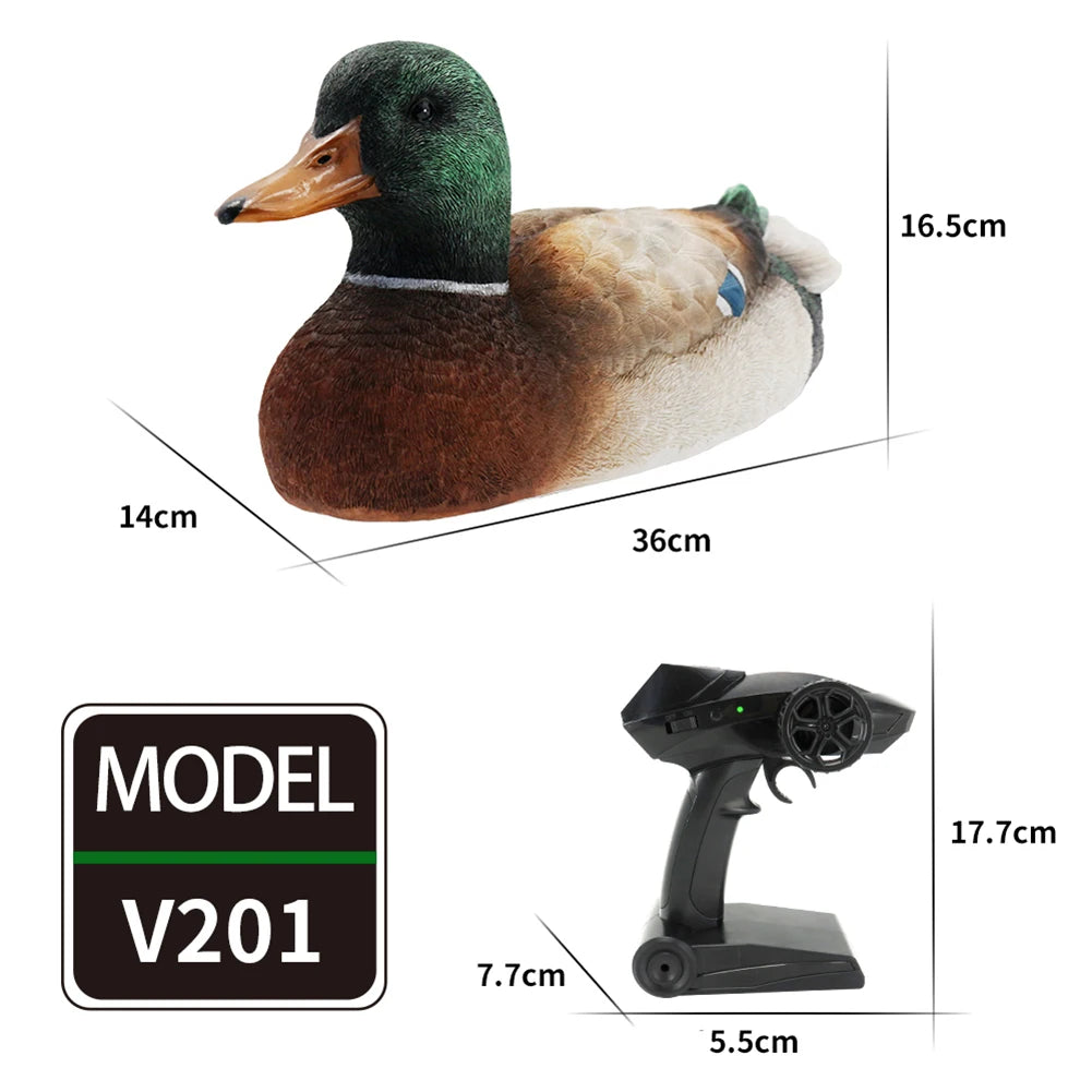 Flytec V201 2.4GHz Simulation RC Duck Boat Waterproof 2 Channels - ToylandEU