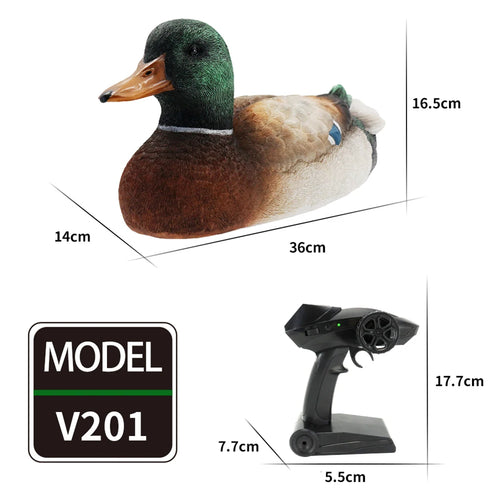 Flytec V201 2.4GHz Simulation RC Duck Boat Waterproof 2 Channels ToylandEU.com Toyland EU