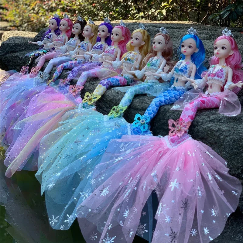 Mermaid Doll with 13 Movable Joints and Changeable Clothing - ToylandEU