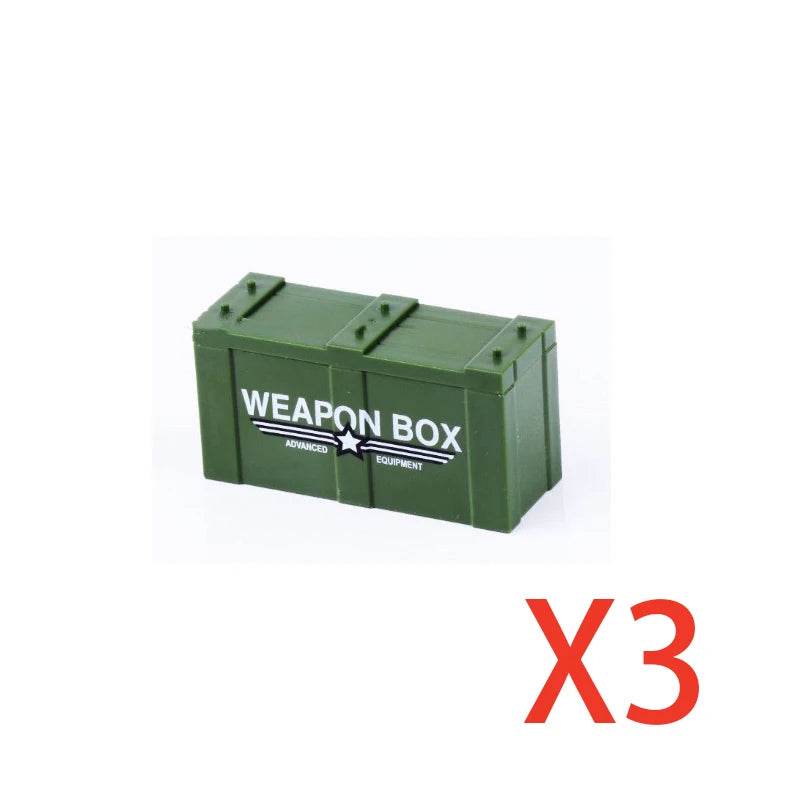 Premium Building Blocks Set Camouflage Military Equipment With Roadblock And Aircraft Parts For Kids - ToylandEU