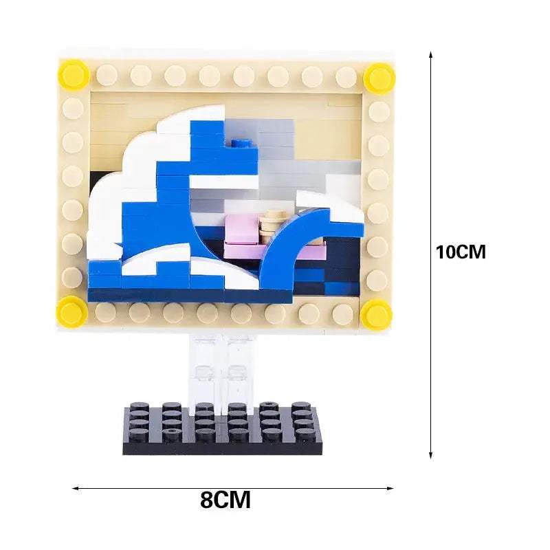 MOC City Series Scene Building Blocks Flower Shop Garden white poplar Men's restroom DIY Kids Toys Park Bench Street Lamp Toys - ToylandEU