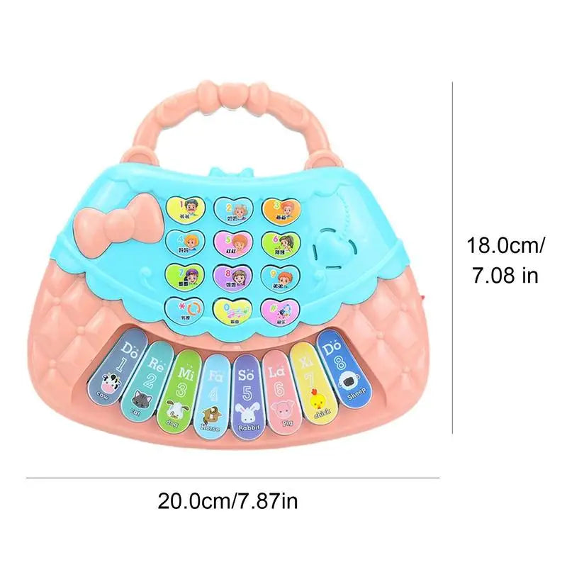 Interactive Light-Up Handbag Musical Piano Toy for Infants - ToylandEU