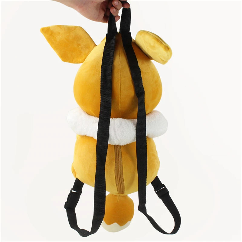 Pokemon Eevee Plush Backpack For Kids, Adorable School Bag
