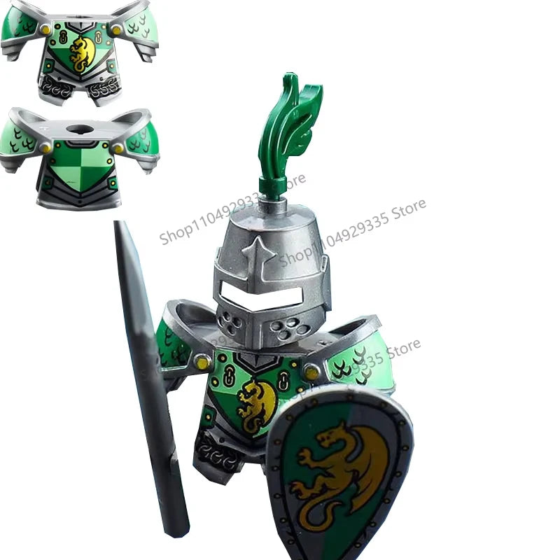 Micro Blocks | Medieval Knight Figures | Plastic Model Kit | Ages 14 Plus
