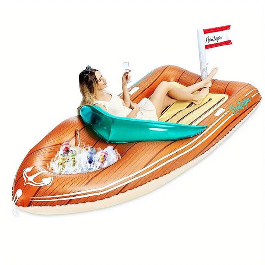 Giant Pool Float | Built-In Cooler | Two-Person Capacity