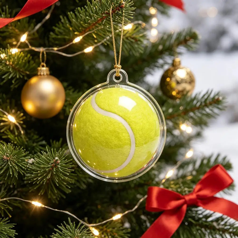 Advent Calendar | 24 Day Tennis Theme | Acrylic Visors Nets And Trophies | Sports Christmas Tree Ornaments