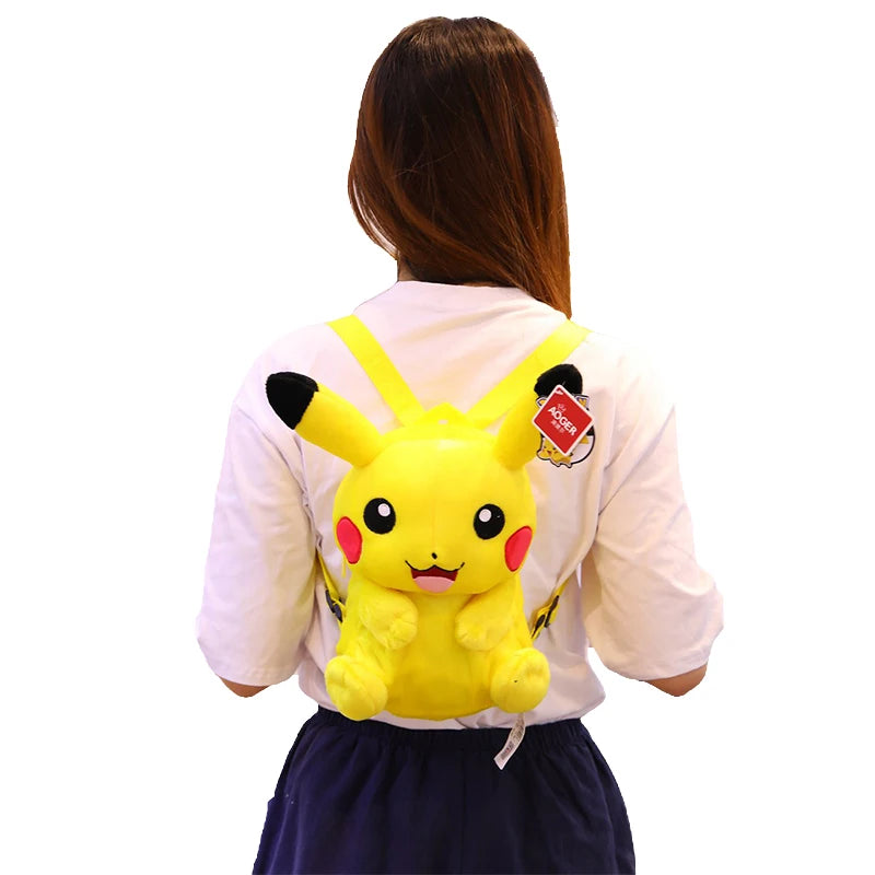 Pokemon Eevee Plush Backpack For Kids, Adorable School Bag