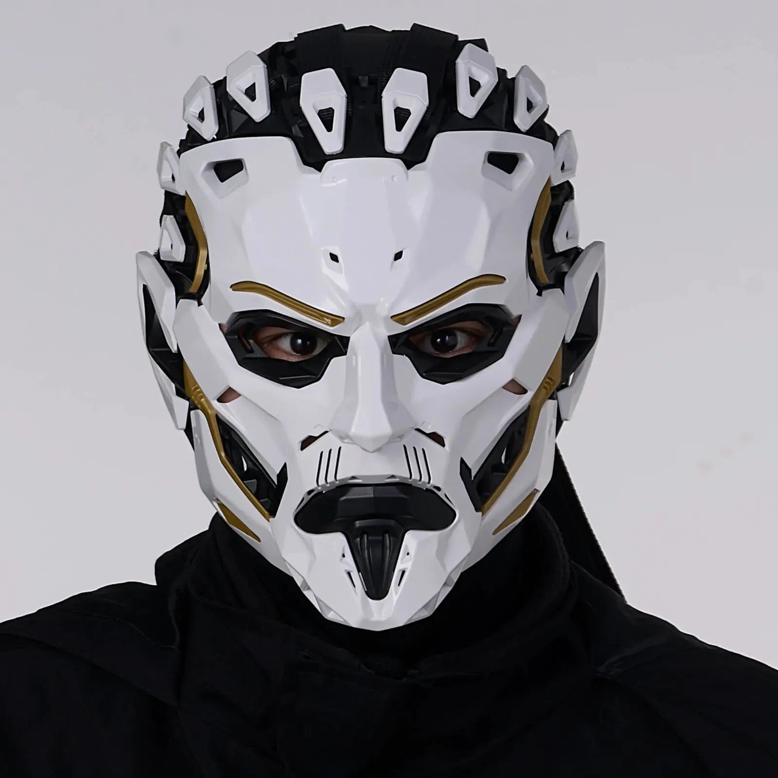 JAUPTO Punk Witcher Mask Halloween Costume Prop Face Mask for Parties Quality Assurance Cosplay Accessory - ToylandEU