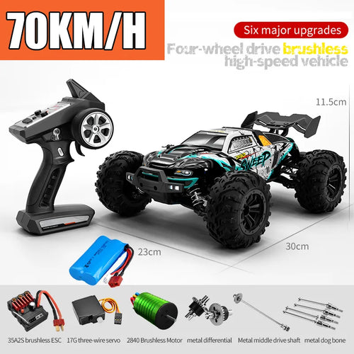 Rc Car Off Road 4x4 High Speed 75KM/H Remote Control Car With LED ToylandEU.com Toyland EU