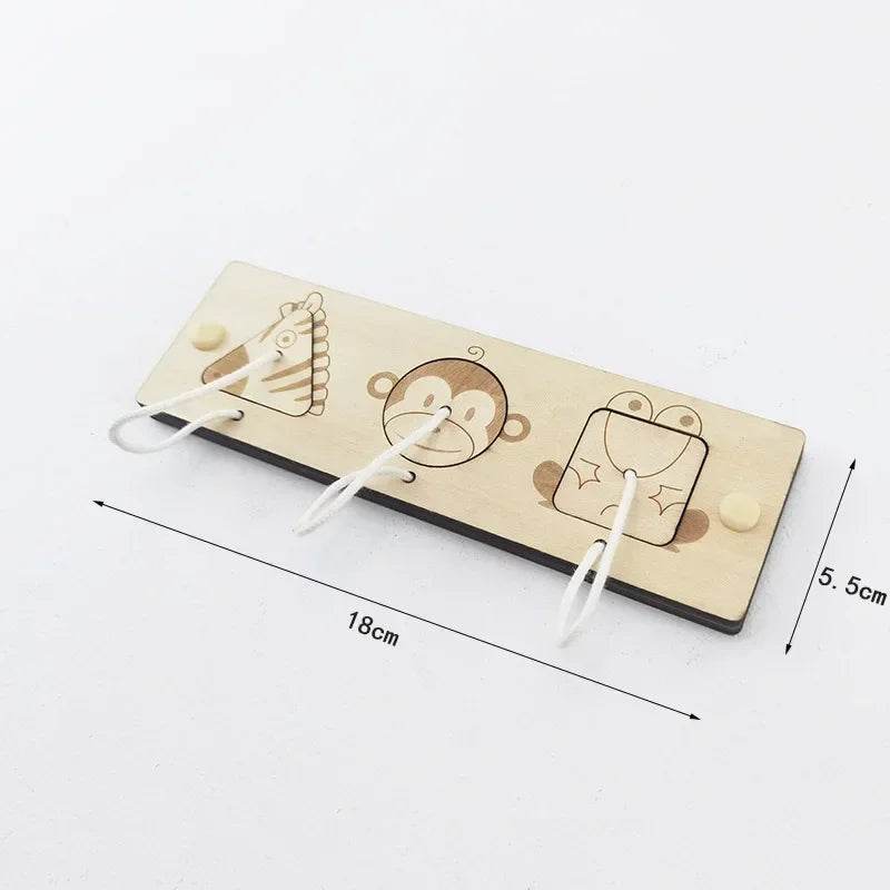 DIY Montessori Busy Board Wooden Toy Accessory Animal Hourglas Alarm Clock Mirror Educational Unlock Sensory Toy - ToylandEU