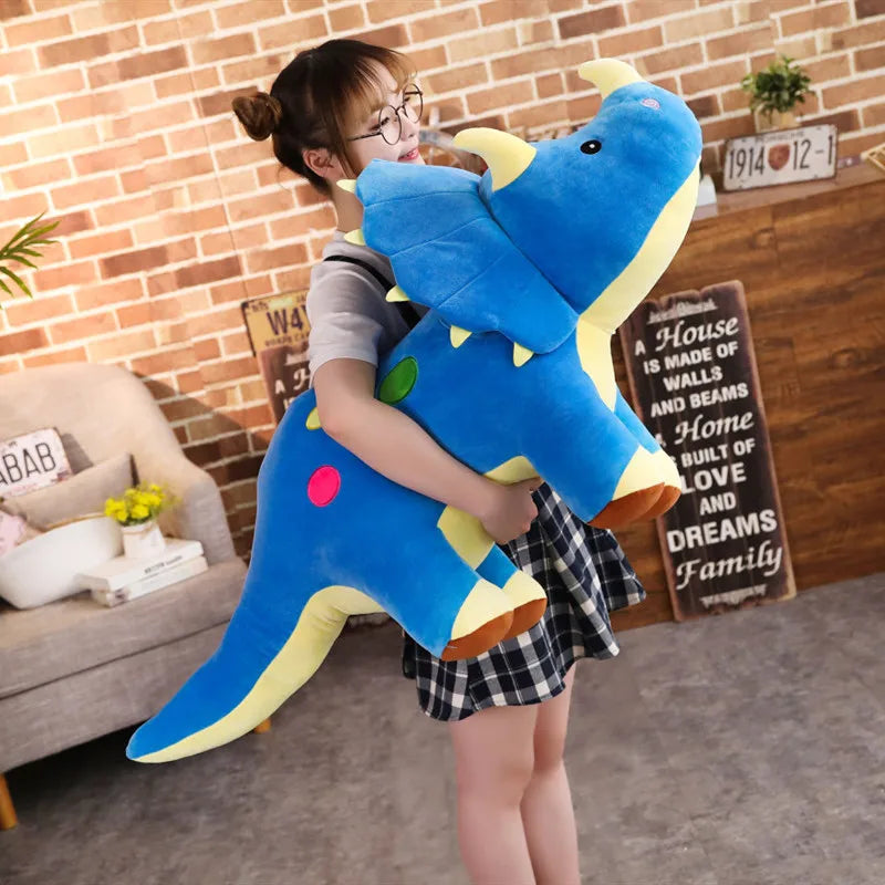 Extra Large Plush Dinosaur Toy Triceratops Stegosaurus For Kids