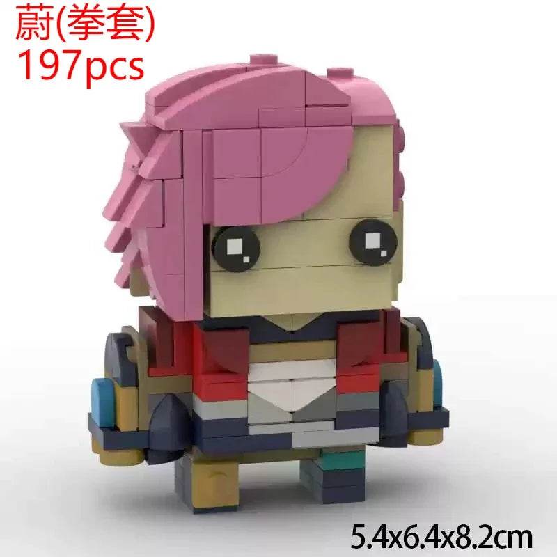 Battle Of Two Cities Moc Brickheadz Jinx Vi Ekko Toy Set - ToylandEU