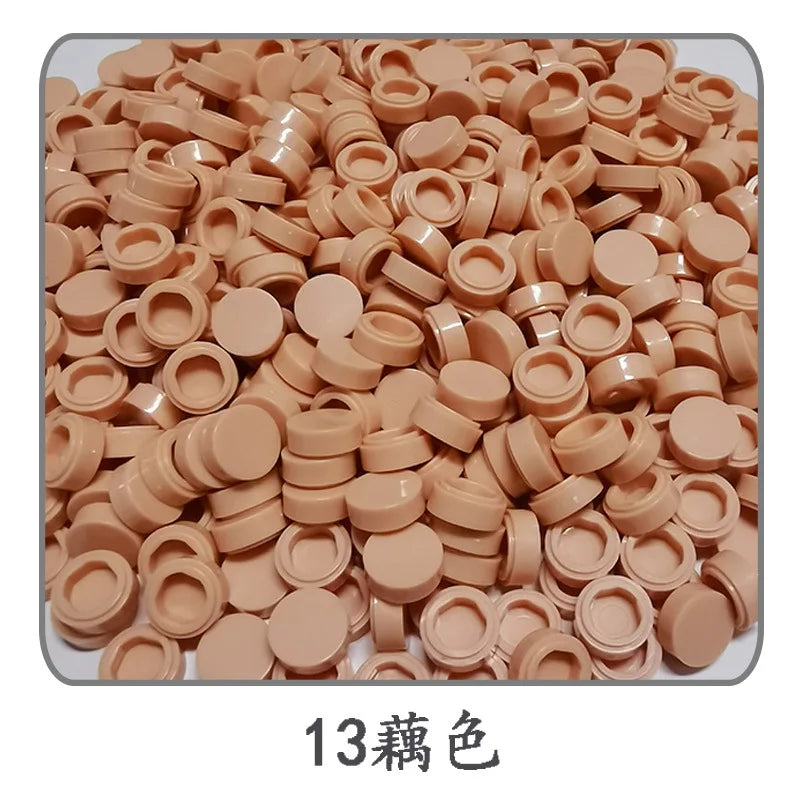 Small Particle Bricks | 1x1 Round Tiles | Compatible With Lego | MOC Builders