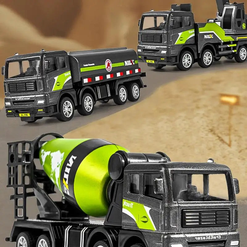 Engineering Truck Building Blocks Set for Kids - Construction Vehicles Toy - ToylandEU