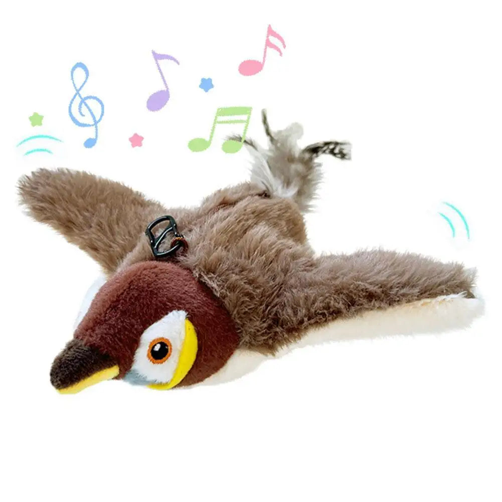 Interactive Dancing Bird Cat Toy With Catnip For Flapping Fun